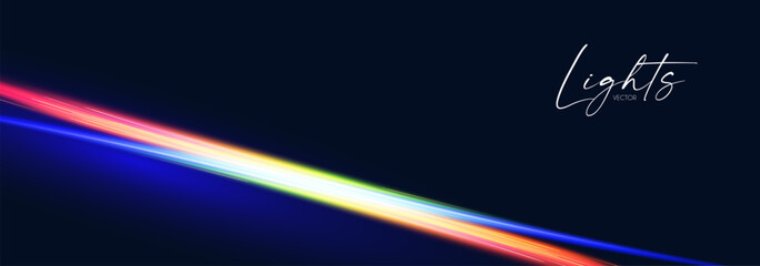 Wall Mural - Motion light effect. Shining magic background and liquid speed light.