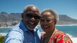 © AlfaSmart - Senior Couple Smiling on Vacation with Ocean View