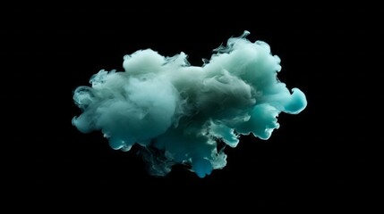 Aufkleber - A blue cloud of smoke is floating in the air