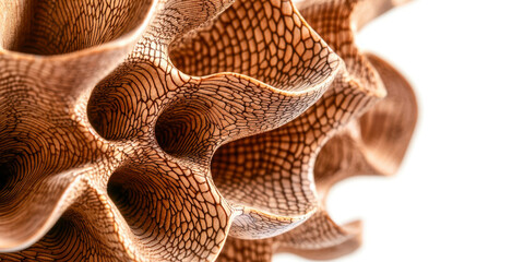 Poster - A piece of art with a brown and white color scheme