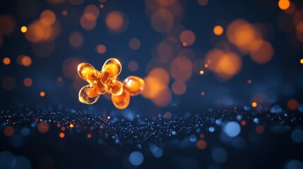 Poster - A close up of a flower with orange petals