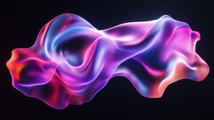 Aufkleber - A colorful, abstract, and flowing piece of art