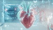 © Unclutter Aesthetics - Digital 3D human heart with holographic elements and data visualization