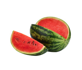 Wall Mural - Sweet watermelon isolated on transparen png.