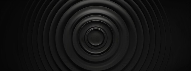 Poster - Abstract dark concentric circle pattern wallpaper with copy space in the center. Ideal for modern design templates and backgrounds. Perfect for banners and digital art.