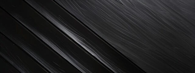Aufkleber - Simple geometric pattern with diagonal stripes on black background. Featuring white space in the center for text, ideal for design templates and modern banners.
