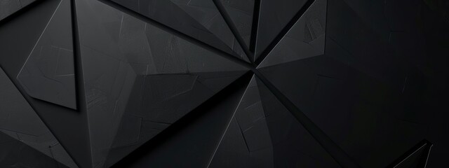 Aufkleber - Black Background with Radial Lines and Circles for Design Banner Template, Featuring Abstract Minimalist Wallpaper with Copy Space on Black Background