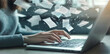 © Mirivox - Hands type on a laptop keyboard