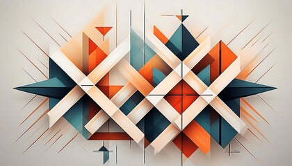 Aufkleber -  A minimalist design featuring crosses and pluses in a simple, geometric pattern on a tr_1(90)