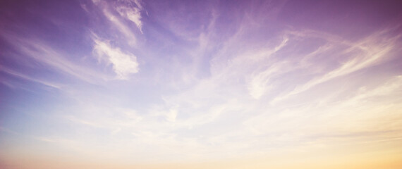 Wall Mural - summer colors sky and clouds
