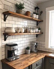 modern kitchen interior with kitchen