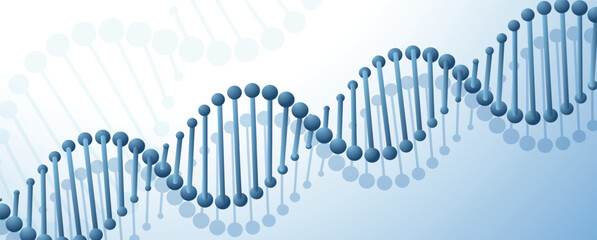 Wall Mural - abstract dna science and technology concept
