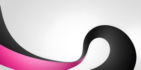 Aufkleber -  pink and black wavy wave abstract swoosh white background. Wavy waves banner color line for web banner.backgrounds, brochure, concepts, creativity, curve,5