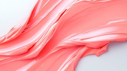 Aufkleber - A pink blob of paint with a wavy line