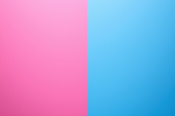 Poster - Modern smartphone with pink and blue split color background