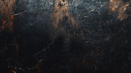 Poster - A black and brown background with a few specks of gold