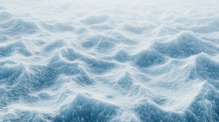 Poster - A large body of water with snow on top of it