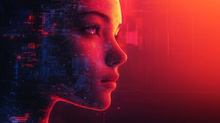 visionary digital profile with futuristic aesthetics