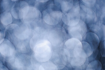 Poster - Subtle variations in blue tones create a captivating bokeh effect