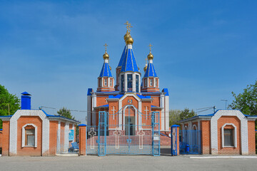 Wall Mural - Entrance view of the Smolensk Church in Kamyzyak town