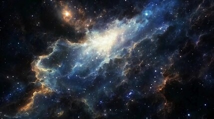 Wall Mural - a stunning cosmic background featuring galaxies, nebulae and stars in high resolution. the scene is 