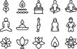 ©  Design_ mn - yoga icons set