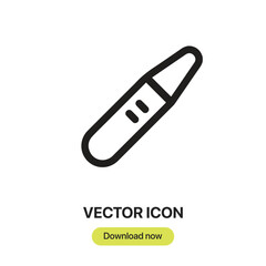 Fototapete - Pregnancy Test icon vector. Linear-style sign for mobile concept and web design. Pregnancy Test symbol illustration. Pixel vector graphics - Vector.	
