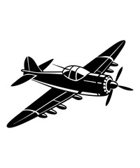 Wall Mural - Jet fighter silhouette vector illustration