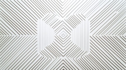 Poster - Intricate Geometric Pattern Featuring Linear Design in Light Hues, Creating a Modern Aesthetic for Use in Backgrounds, Textures, and Abstract Art Projects