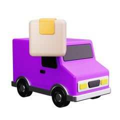 Poster - Delivery Van 3d Render Icons