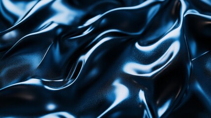 Poster - A blue fabric with a shiny surface