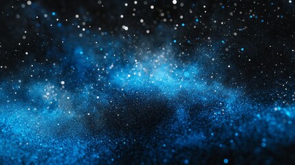 Poster - A blue sky with a lot of stars and a blue background
