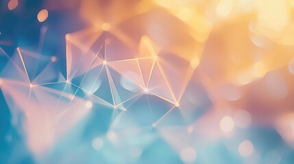 Poster - Modern Light Geometric Shapes Background Design