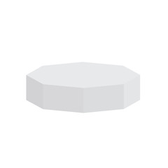 Wall Mural - podium or podium, museum scene for award ceremonies or product presentations. vector illustration