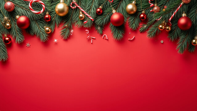 Merry Christmas and Happy New Year Background
