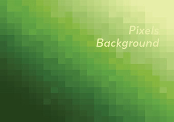 Poster - abstract minimal pixel background gradient of green color illustration template for digital art