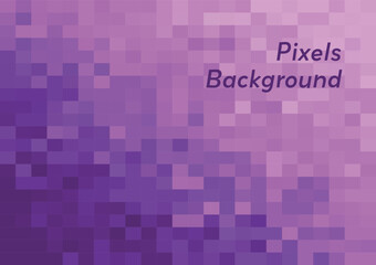Poster - abstract minimal pixel art background gradient of purple color illustration template for digital art