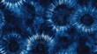 © NeuralNiche - Navy blue and black ornate tie dye seamless pattern featuring indigo fabric and water inspired designs for fashion applications