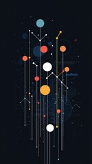Poster - Minimalistic Business Graph Illustration
