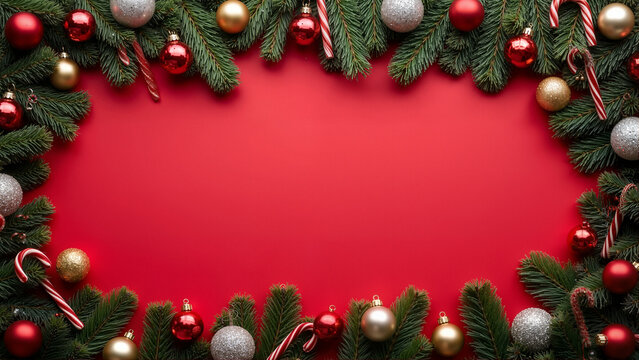Merry Christmas and Happy New Year Background
