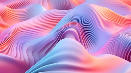 Poster - Abstract Wavy Background with Soft Gradient Colors and Flowing Textures Ideal for Modern Digital Designs and Artistic Presentations