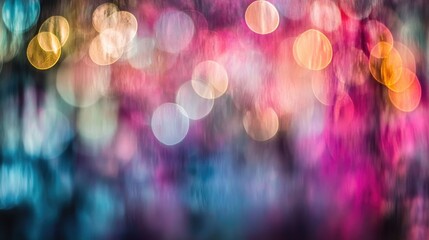 Poster - Abstract Colorful Background with Blurred Bokeh Effect Creating a Dreamy Atmosphere Perfect for Artistic and Creative Projects