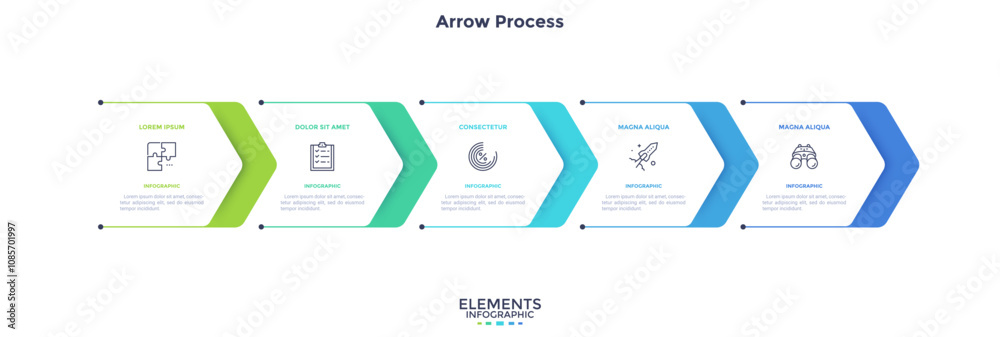 Modern Infographic Vector Template Stock Vector | Adobe Stock