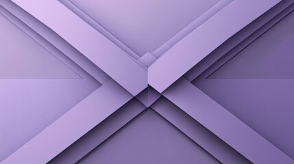 Wall Mural - Abstract Geometric Pattern with Purple Layered Planes