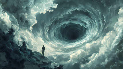Wall Mural - blue sky and clouds