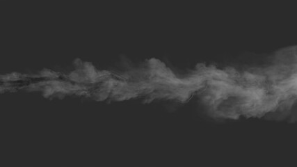 Poster - Animated black smoke dissipating slowly on a dark background.
