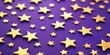 © MK - Gold stars on purple surface
