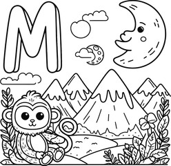 abc coloring pages for toddlers