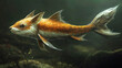 © ARM - A mystical fox-headed fish swims gracefully through a serene underwater world teeming with life and vibrant colors