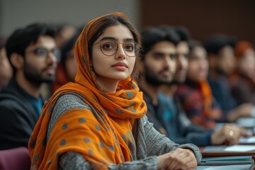 Poster - Indian professionals using technology, showcasing digital transformation in the workplace,